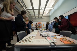 Students, alumni and guests tour The Agency.