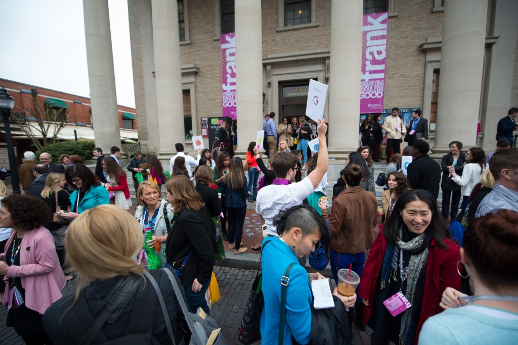 franksters gather outside The Hippodrome State Theater during the 2015 frank gathering. (Photo by Shannon Kaestle)