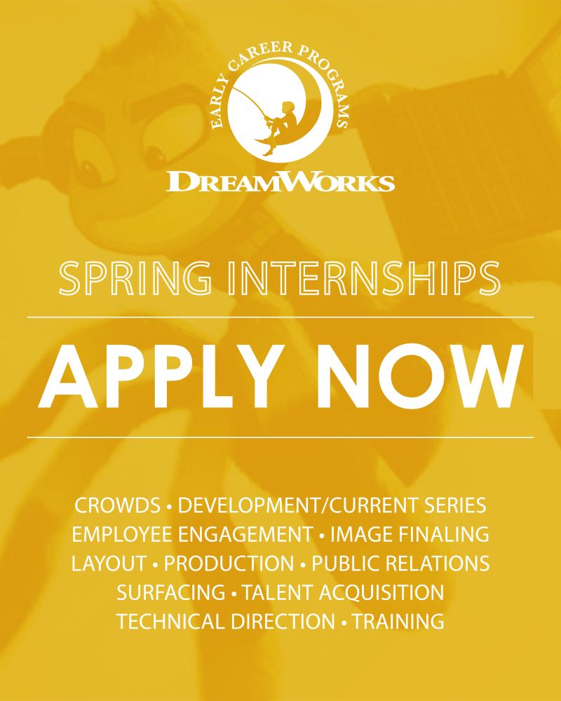 Spring 2023 Internships at Dreamworks Animation - UF College of Journalism  and Communications