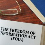 FOIA document on table top