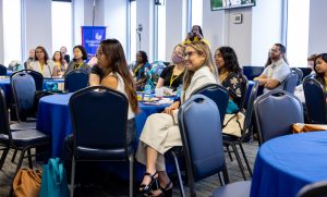 Attendees listen during a session. Photo credit: Jenna Ayoub.
