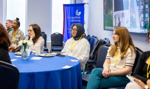 Attendees listen during a session. Photo credit: Jenna Ayoub.