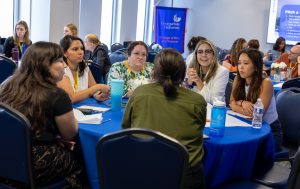 Attendees engage with each other during a session. Photo credit: Jenna Ayoub.