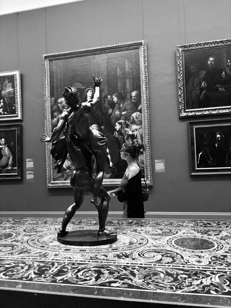 Enjoying the MET galleries and rooftop.