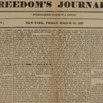Photo of Freedom's Journal newspaper