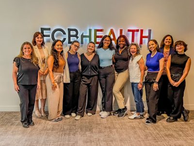 2024 One Week PR and Advertising students meet with alumna Wendi Goodman, JOU ‘91, at FCB Health.